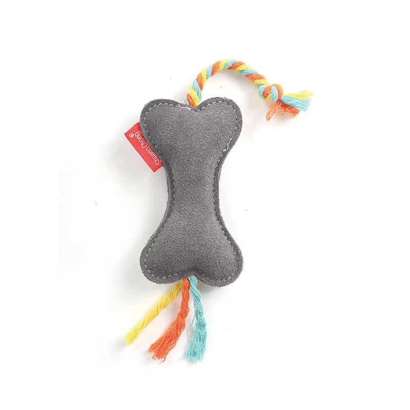 Bite-Resistant Dog Chew Toy – Squeaky Dental Molar Toy