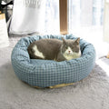 Round Plush Pet Bed – Soft Cushion for Cats & Dogs