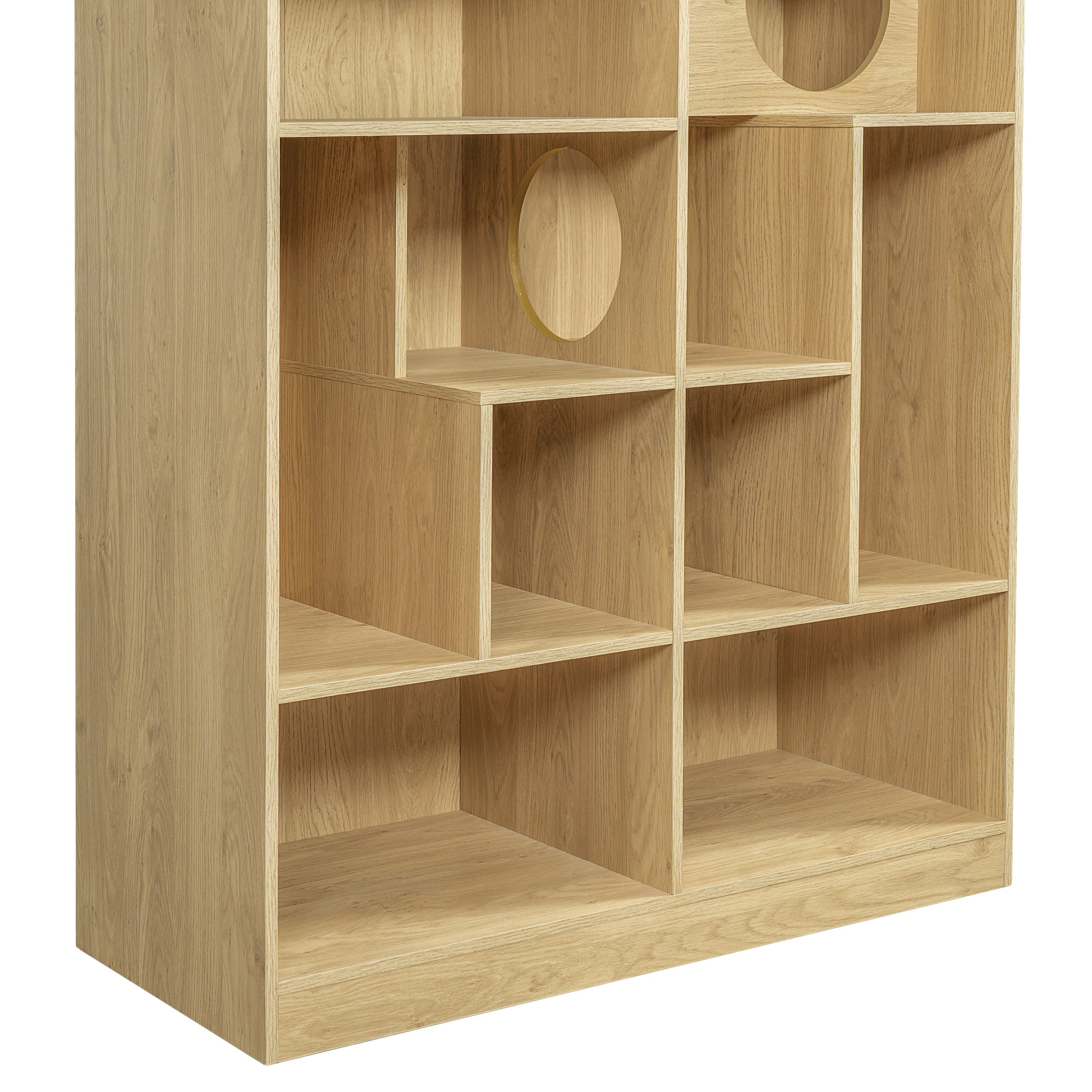 2-in-1 Cat House Bookshelf & Display Cabinet