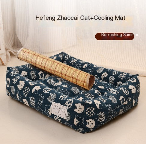 Washable Dog Mat | Lucky Cat, Plaid & More | Sizes S–XXL