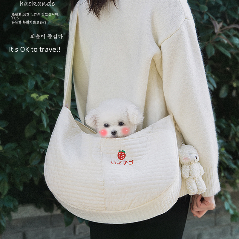 Canvas Pet Carrier Bag for Cats & Small Dogs