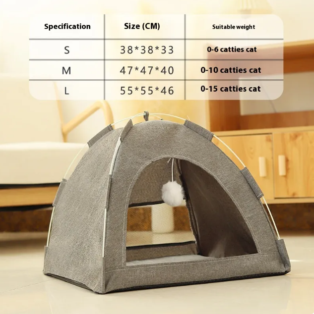 Breathable Pet Tent for Cats & Dogs – Cozy Indoor & Outdoor Nest