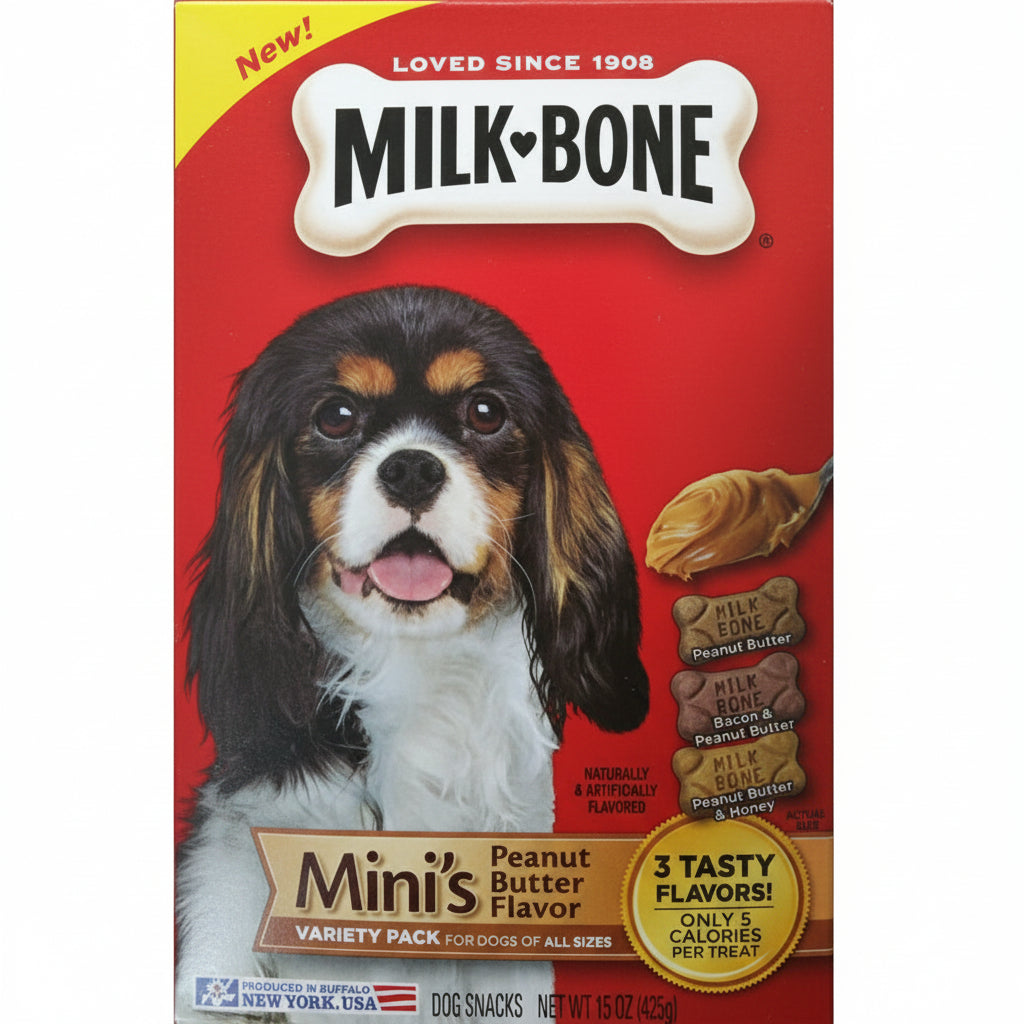 Milk-Bone Mini's Peanut Butter Flavor Dog Treats Variety Pack (15oz)