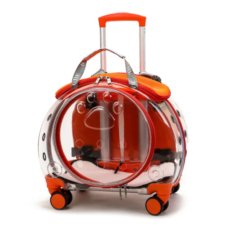 Small Pet Trolley Carrier (PC/ABS Shell, Up to 7.5kg)