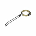 Kevlar lanyard with a green strap on a white background