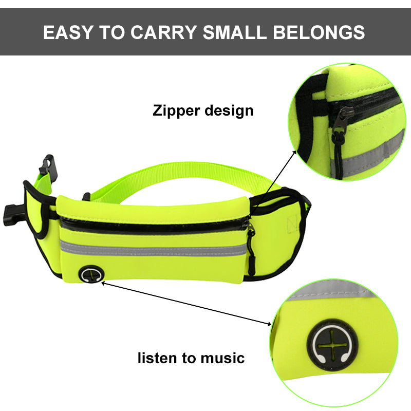 Dog Walking Waist Bag with Leash – Waterproof & Reflective