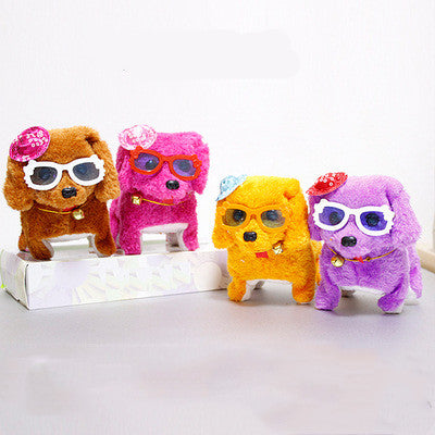 Electric Musical Plush Dog Toy with Sound & Walking Movement