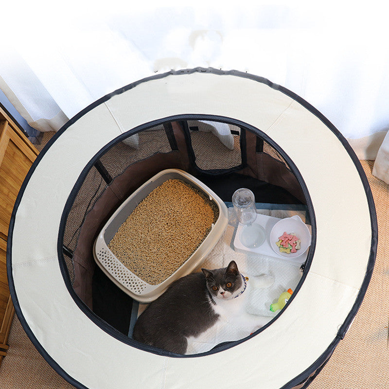 Portable Pet Tent House – Oxford Cloth Playhouse & Crate for Cats & Dogs