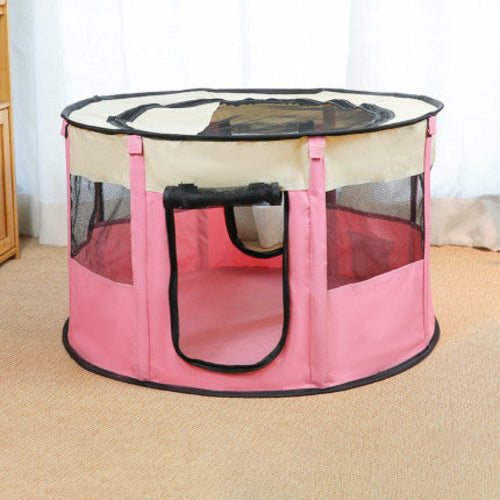 Portable Pet Tent House – Oxford Cloth Playhouse & Crate for Cats & Dogs