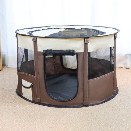 Portable Pet Tent House – Oxford Cloth Playhouse & Crate for Cats & Dogs