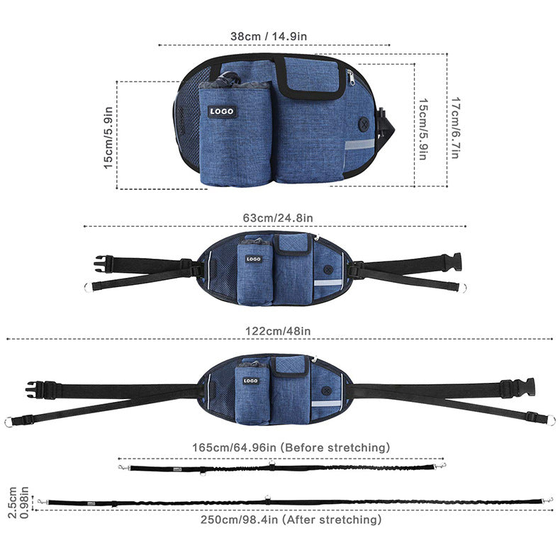 Dog Training Treat Pouch & Waist Bag – Hands-Free