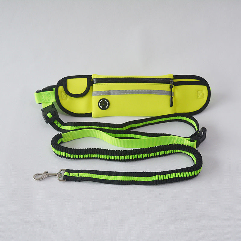 Dog Walking Waist Bag with Leash – Waterproof & Reflective