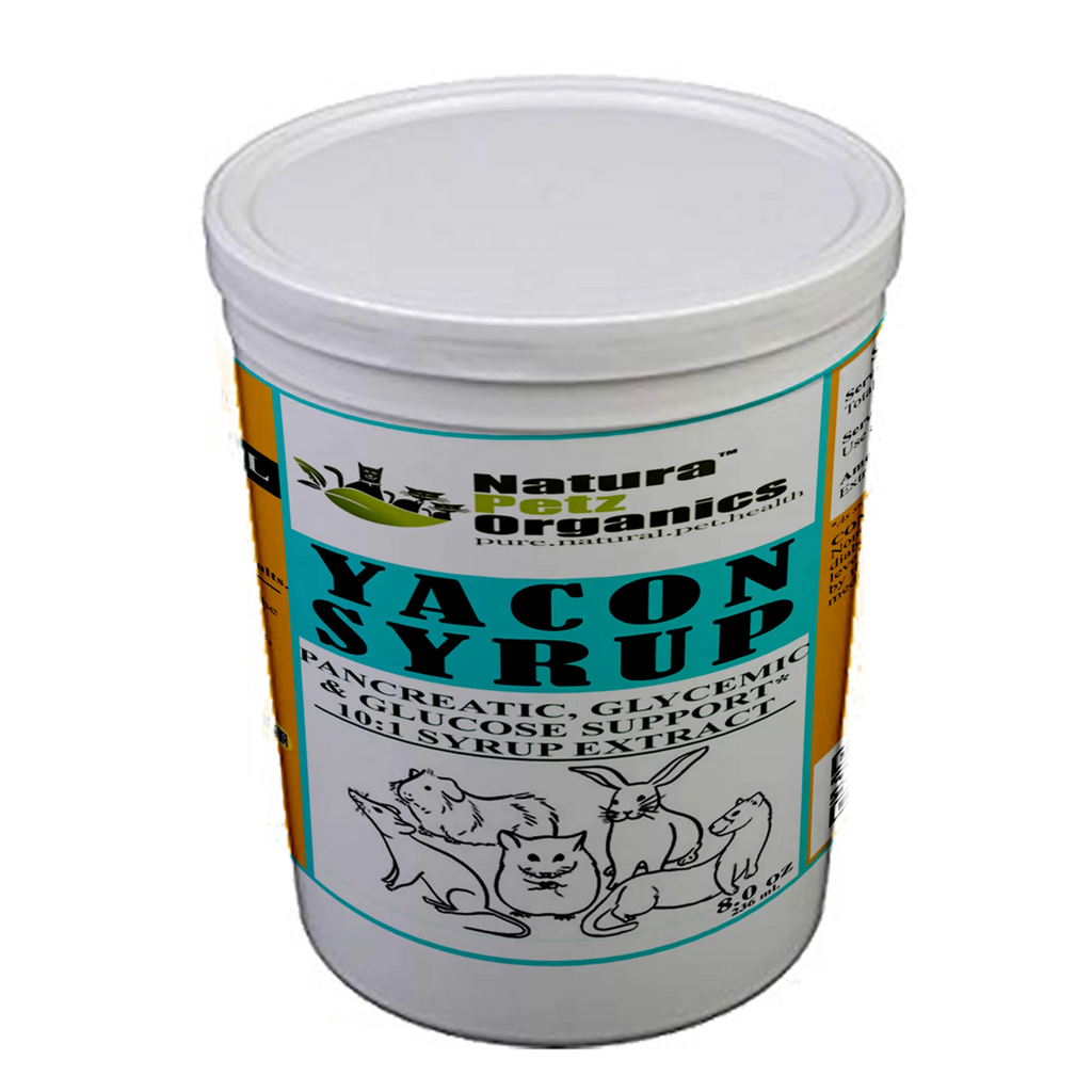 Natura Petz Organics Yacon Syrup container on a white background