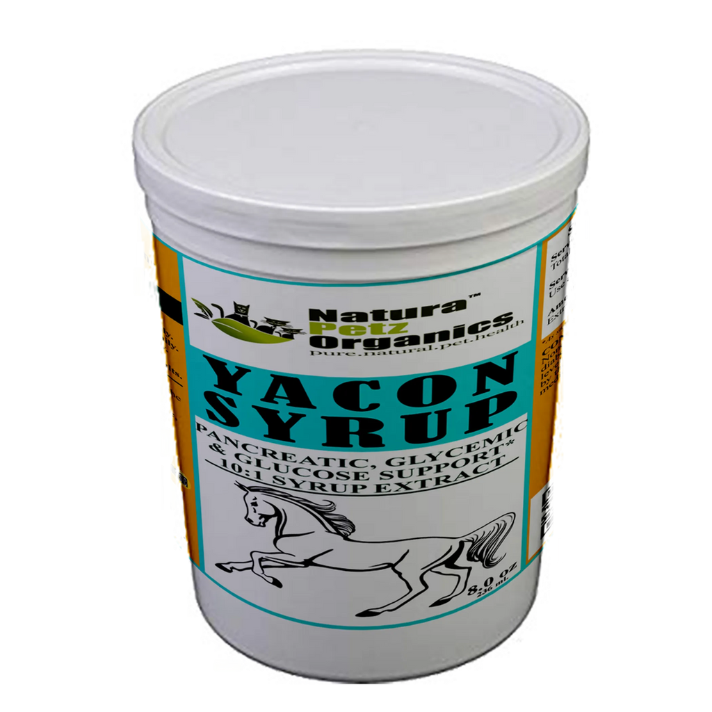 Natura Petz Organics Yacon Syrup container on a white background