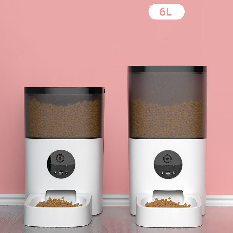 Large Capacity Smart Automatic Pet Feeder – 4L & 6L with Camera Option