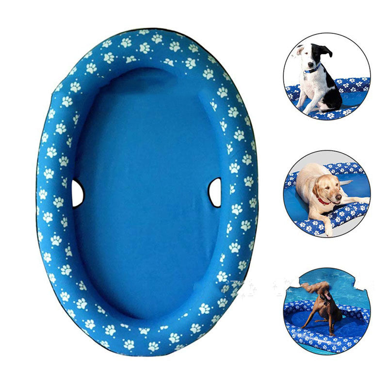Inflatable Dog Pool Float – Portable Pet Swimming Raft