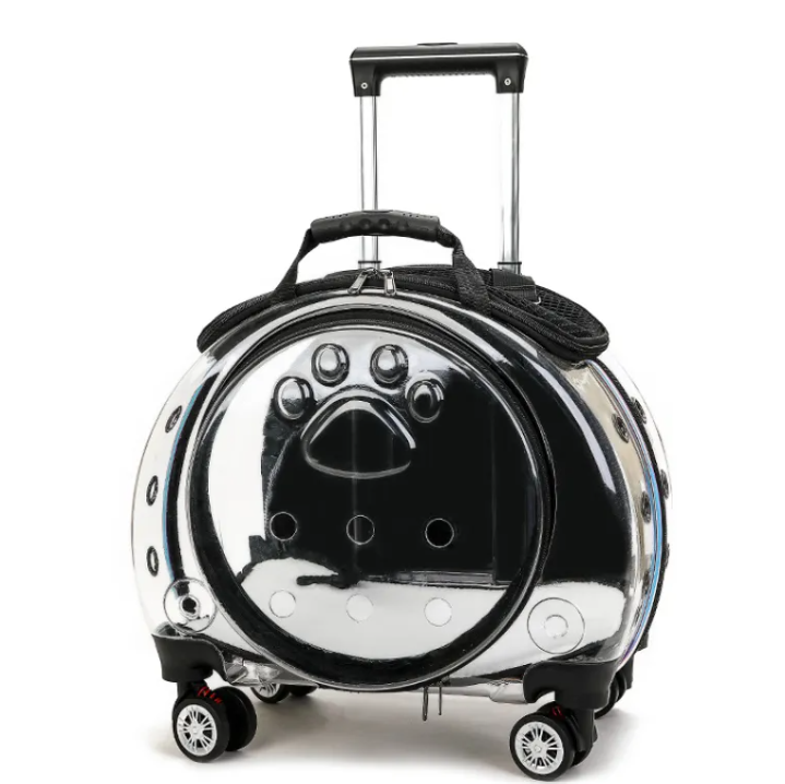 Small Pet Trolley Carrier (PC/ABS Shell, Up to 7.5kg)