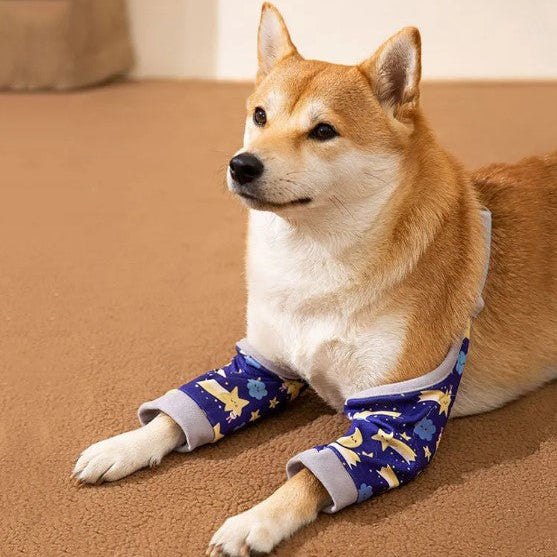 Dog Knee & Elbow Support Wrap — Padded, Adjustable, Breathable, Machine Washable (3 Styles, L–3XL)