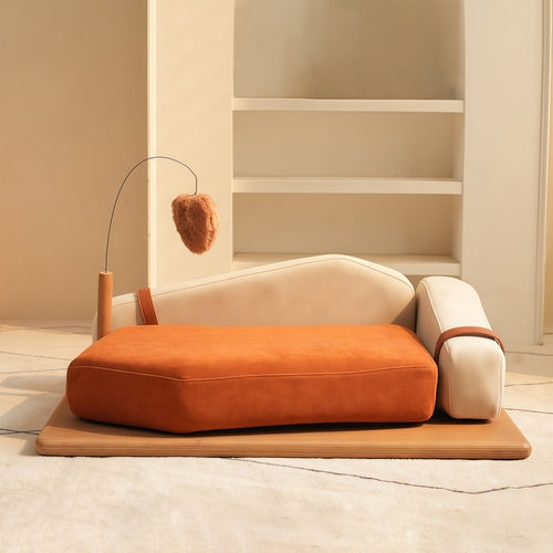 Oak Veneer Wooden Pet Bed – Furniture-Grade