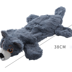 Plush Leather Barking Dog Toy with Sound