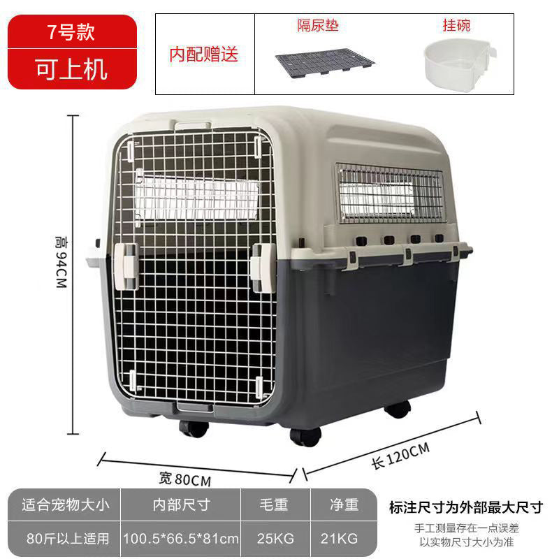 Portable Pet Airline Carrier for Dogs & Cats