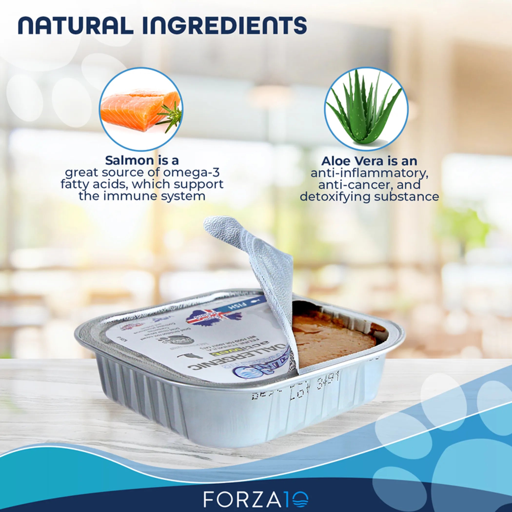 Forza10 Nutraceuticals hypoallergenic actiwet dog food packaging on a white background