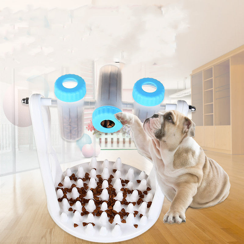 Slow Feed Puzzle Dog Bowl for Interactive Pet Feeding