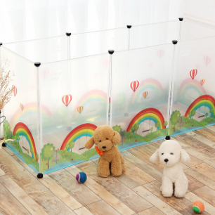 Transparent Pet Fence & Play Enclosure