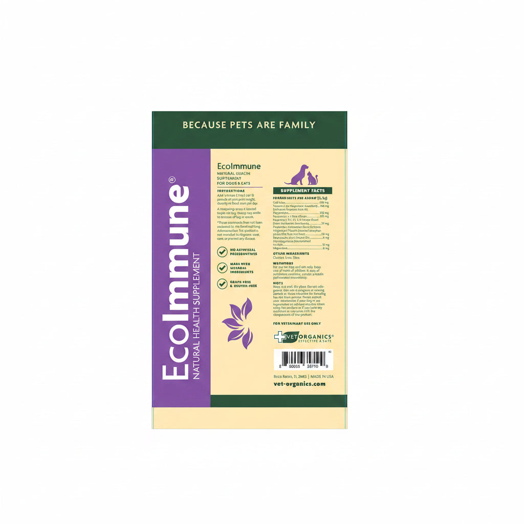 "Vet Organics EcoImmune Immunity Booster Supplement for Dogs & Cats - All-Natural Immune Support - 4 oz bag"