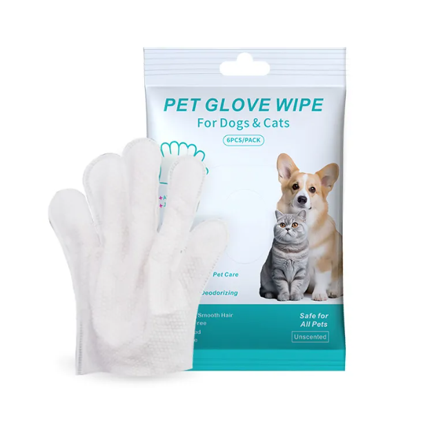 Pet Grooming Wipes & Cleaning Gloves for Dogs & Cats