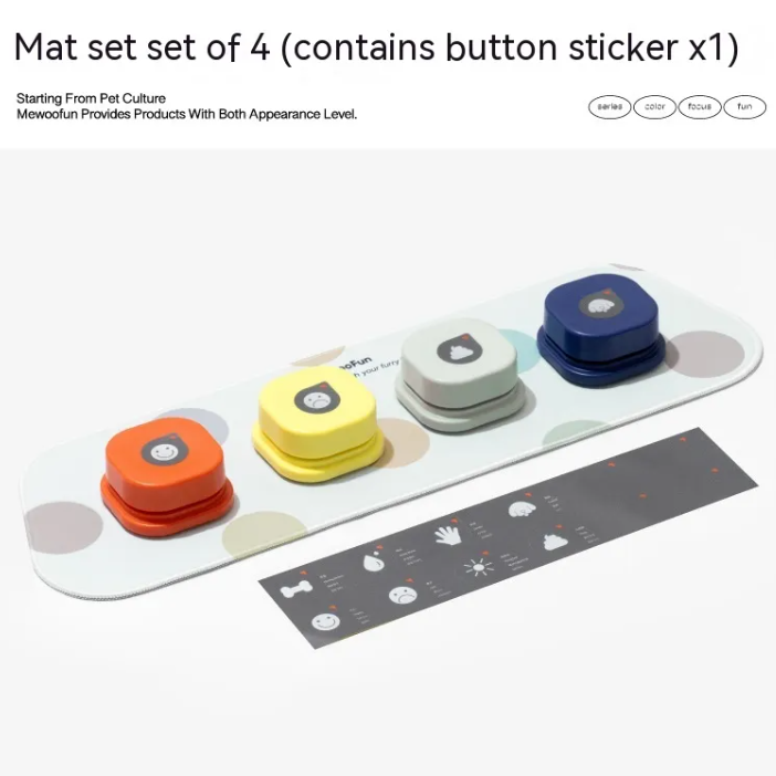 Pet Communication Buttons & Mat Options for Dogs & Cats