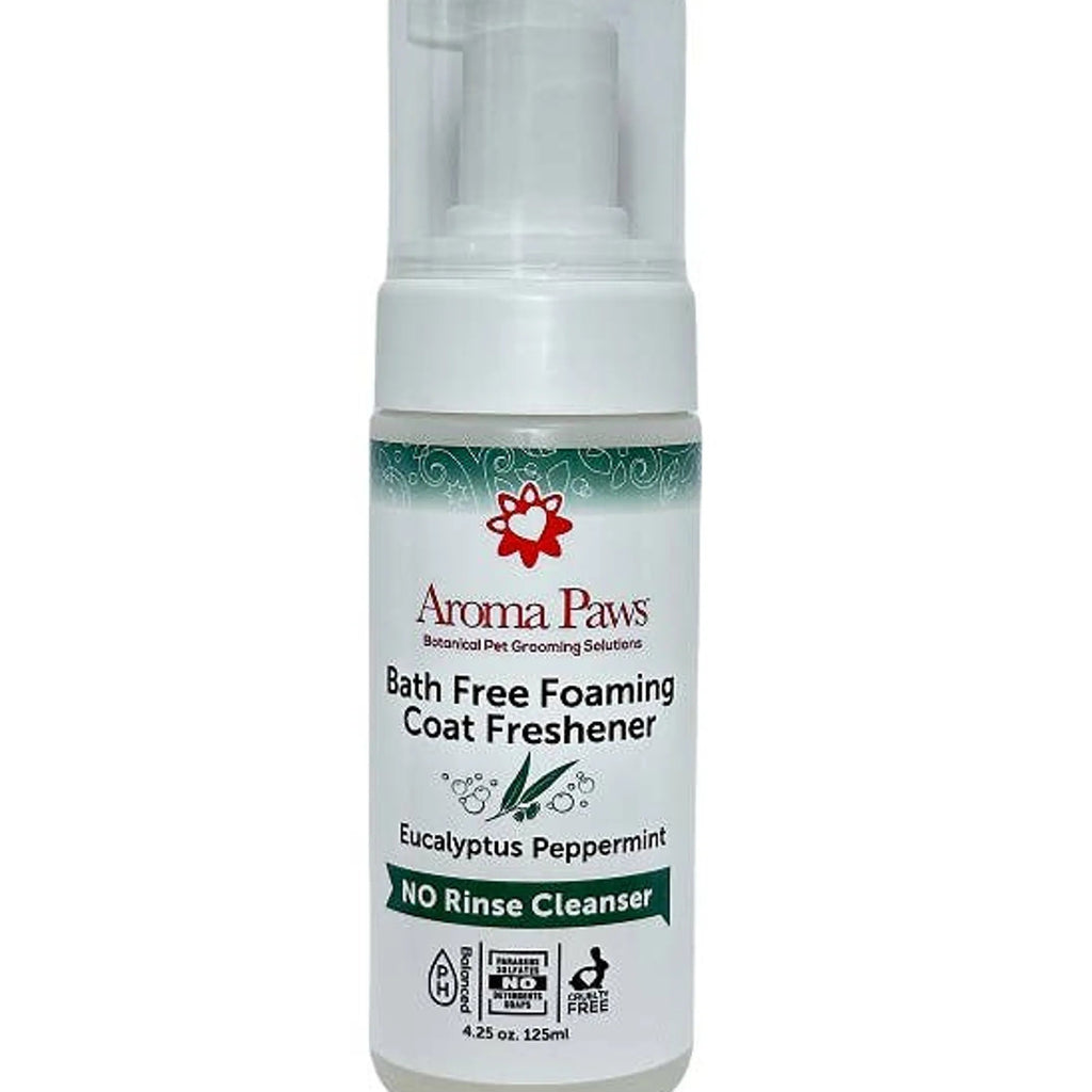 Aroma Paws Bath Free Foaming Coat Freshener bottle on a white background
