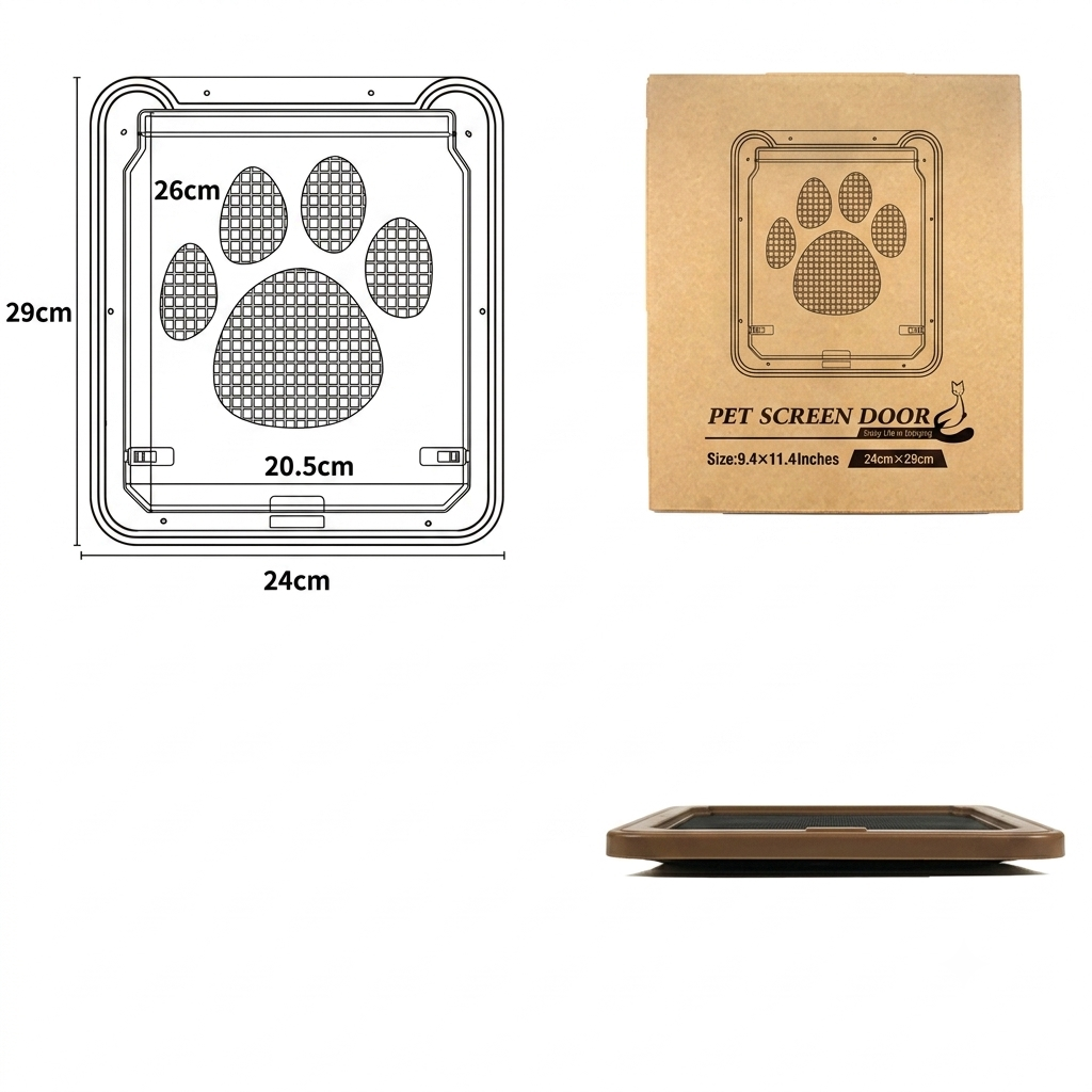 Scratch-Resistant Pet Door for Cats & Dogs