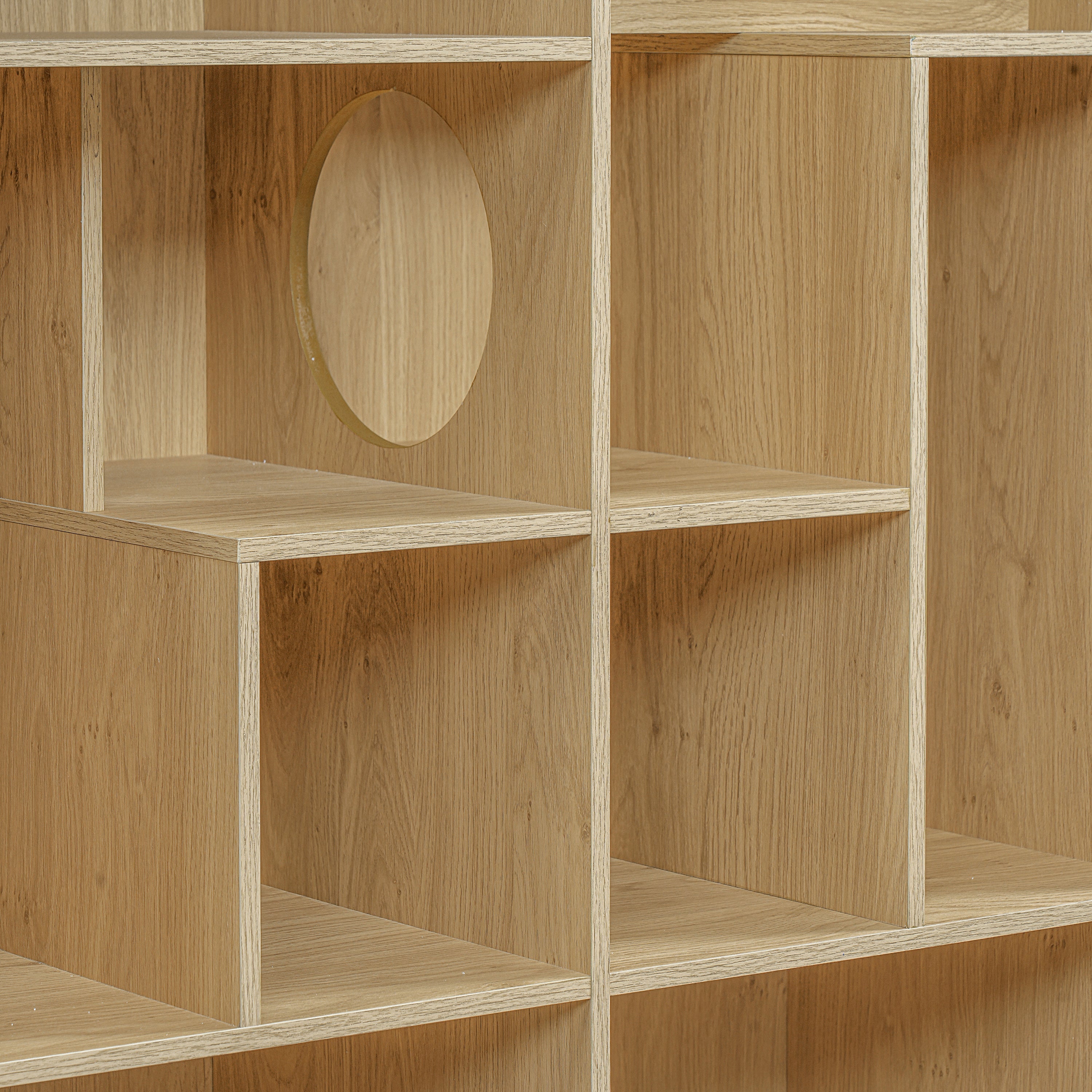2-in-1 Cat House Bookshelf & Display Cabinet
