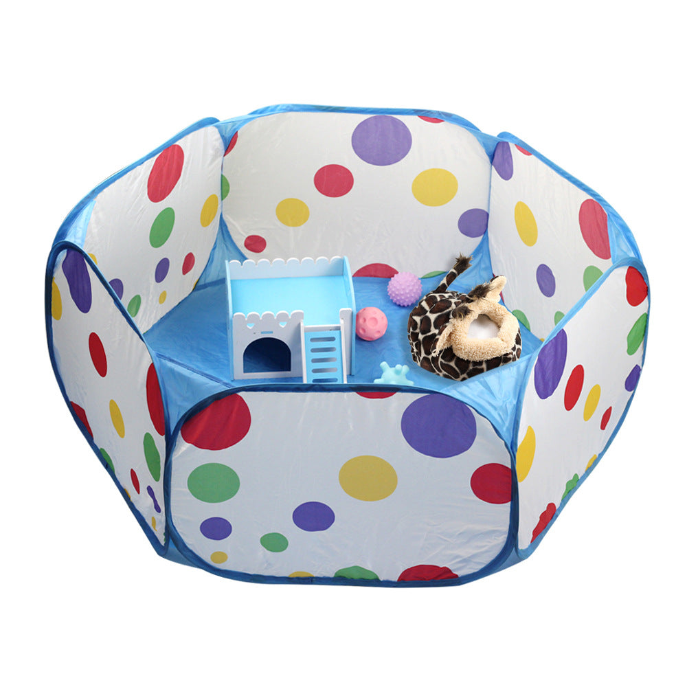 Folding Pop-Up Pet Kennel Tent & Scratch-Resistant Fence