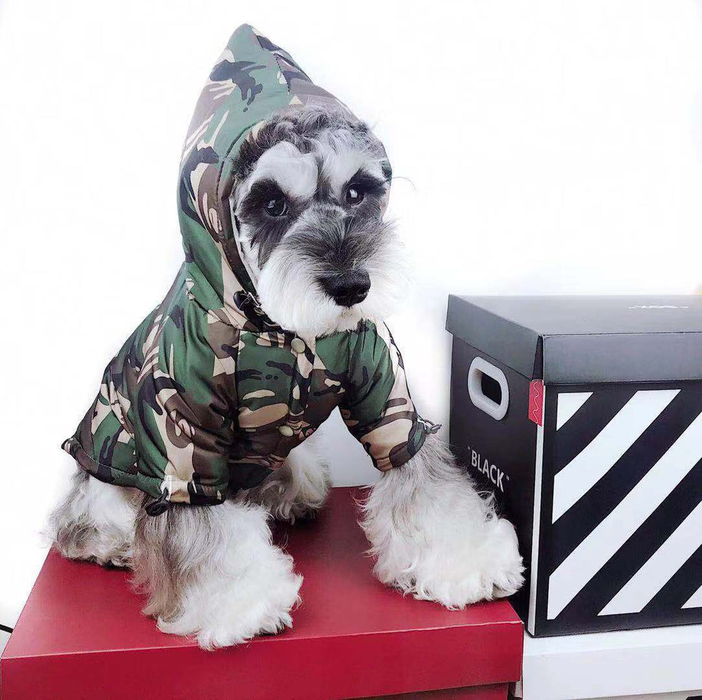 Waterproof Dog Raincoat – Reflective Camouflage Windproof Jacket for Small Dogs