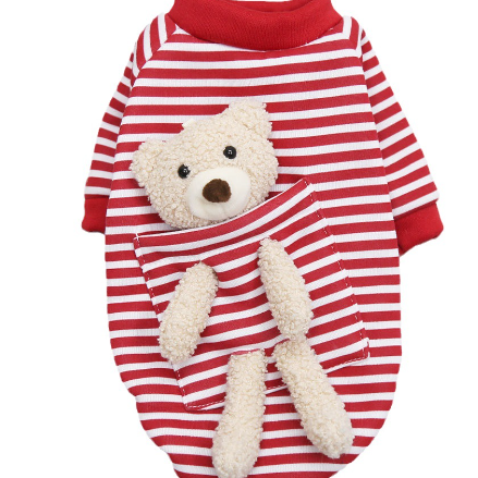 Cotton & Polyester Cartoon Print Dog & Cat Sweater — Skin-Safe, All-Season (XS–2XL)