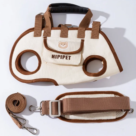 Dog harness and leash set with 'HIPIPET' branding on a white background