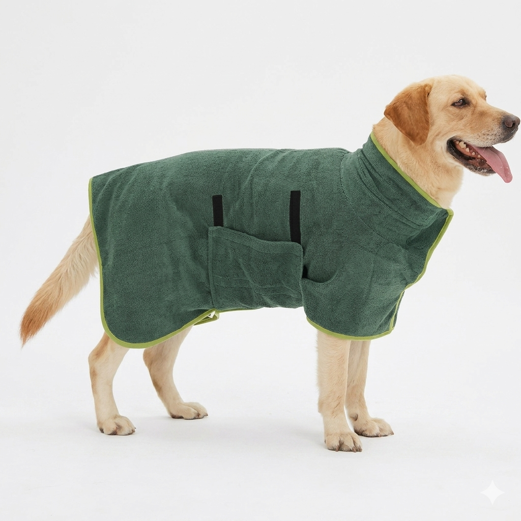 Pet Bathrobe & Fast-Drying Microfiber Towel