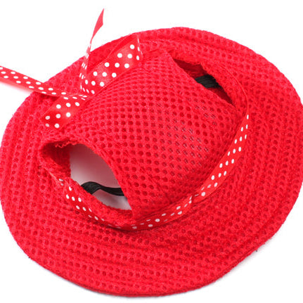 Breathable Dog Baseball Cap – Sun Protection Hat for Small Dogs