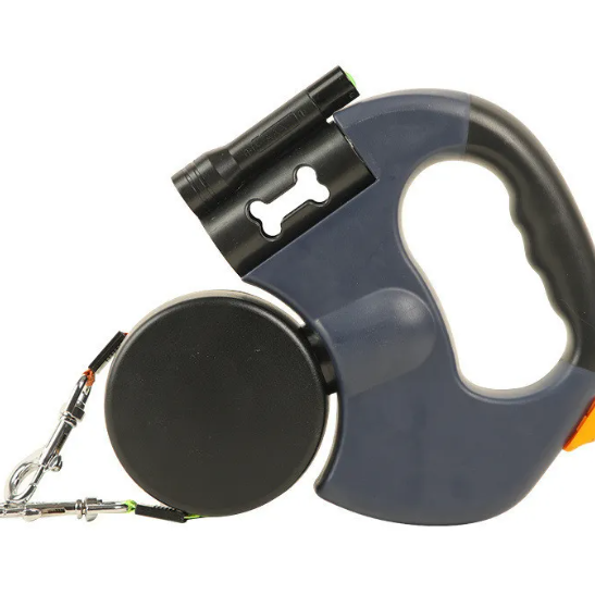 Dual Retractable Dog Leash for Two Dogs (3m, ABS)