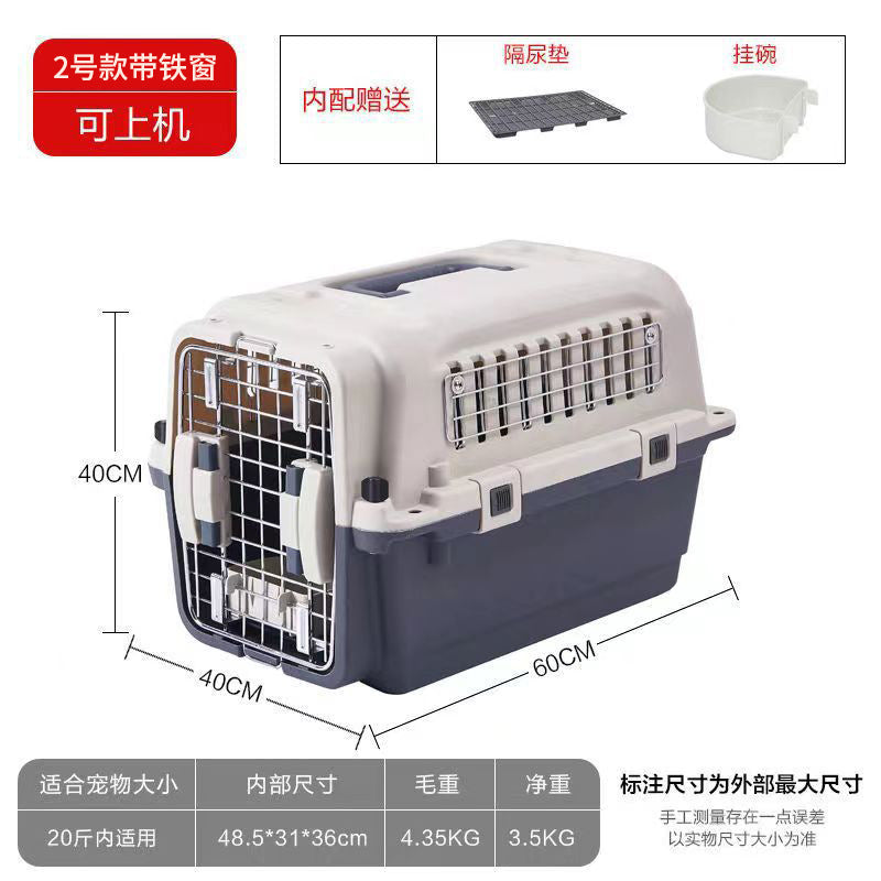 Portable Pet Airline Carrier for Dogs & Cats
