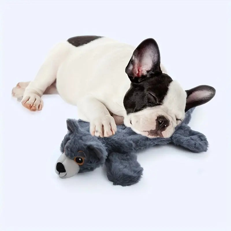 Plush Leather Barking Dog Toy with Sound