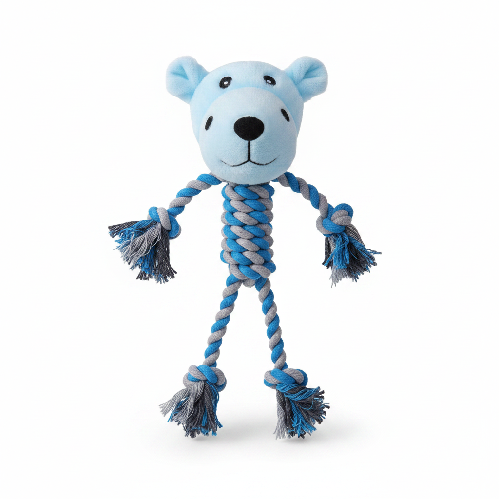 Interactive Plush Squeaky Dog Toy for Chewing & Play