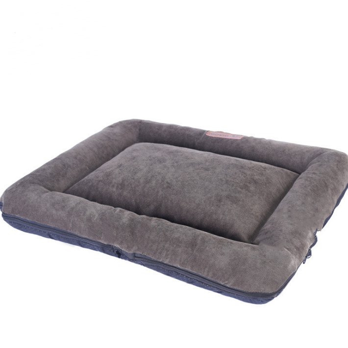 Gray pet bed on a white background
