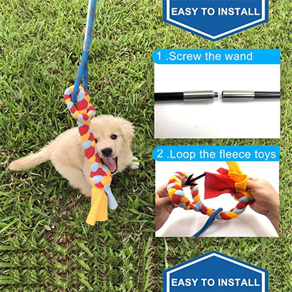 Interactive Pet Teaser Wand Toy for Cats & Dogs