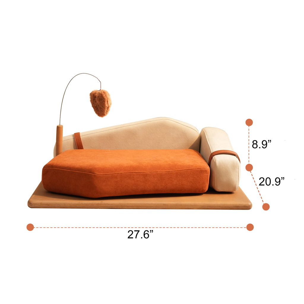 Oak Veneer Wooden Pet Bed – Furniture-Grade