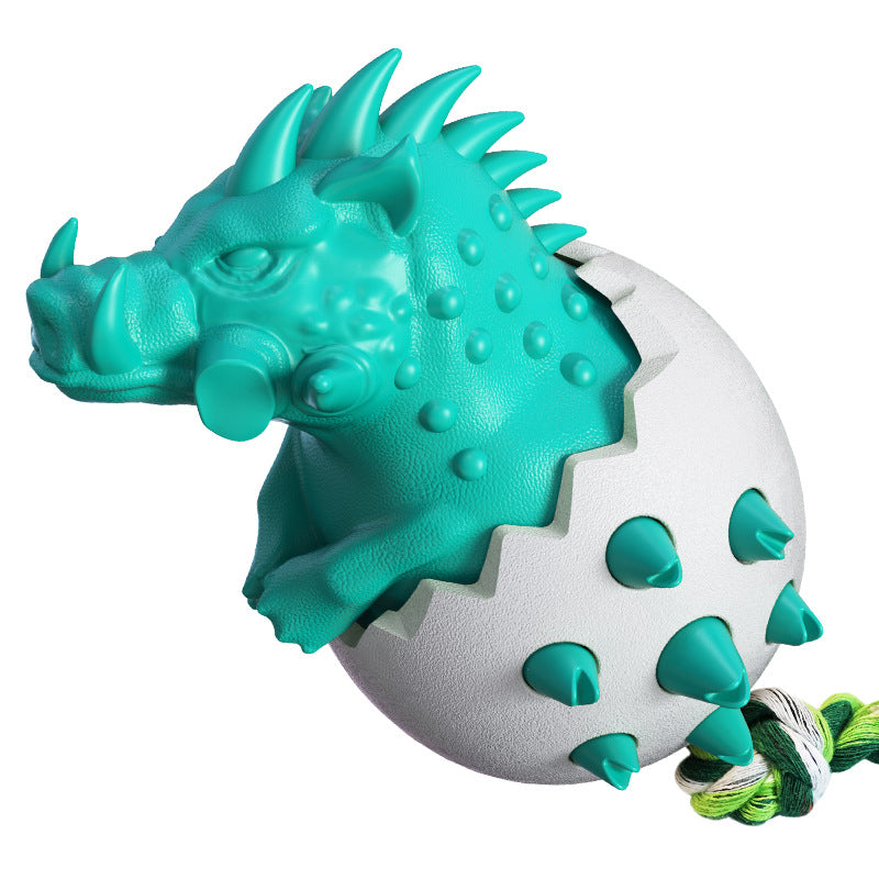 Wild Boar Egg Dog Chew Toy (TPR & Nylon, 5 Colours)