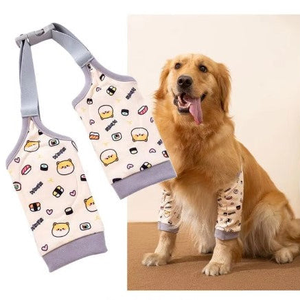 Dog Knee & Elbow Support Wrap — Padded, Adjustable, Breathable, Machine Washable (3 Styles, L–3XL)