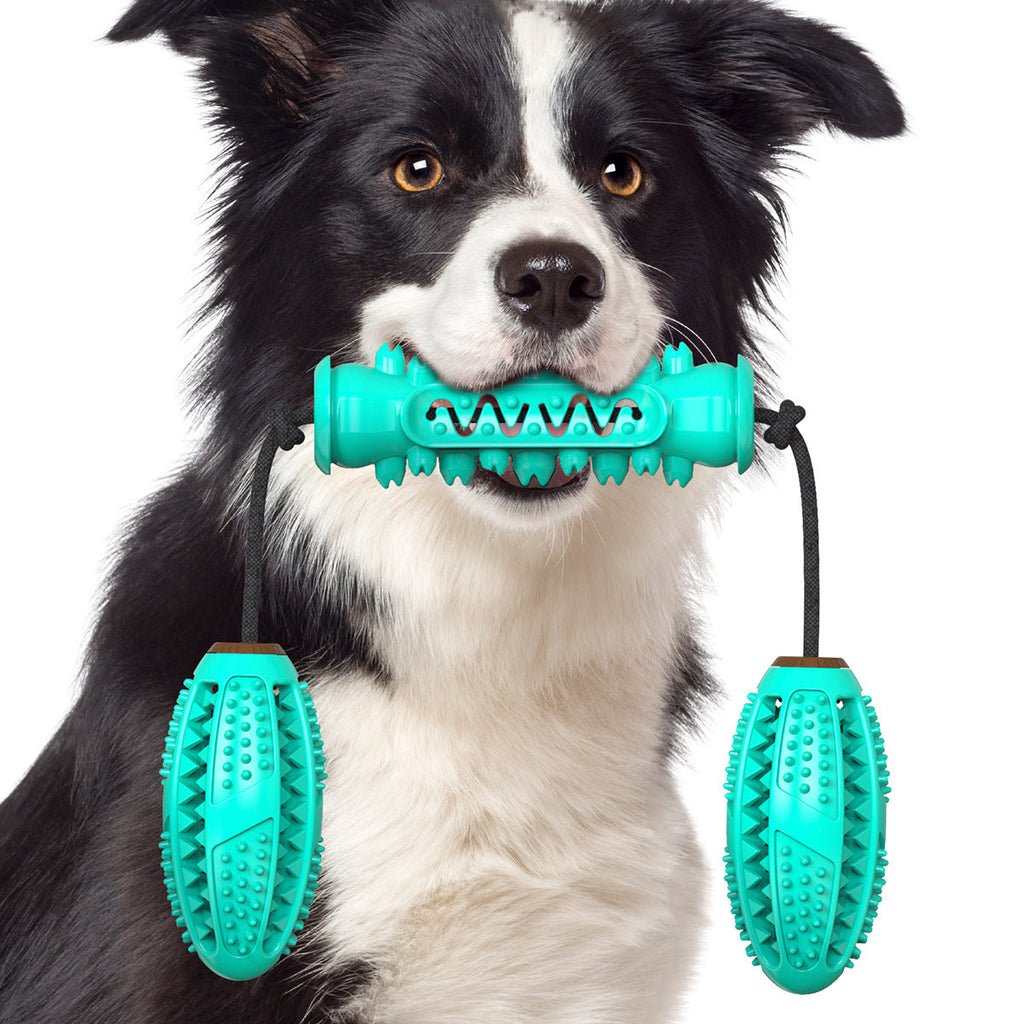 Dog Toothbrush Chew Toy – Rubber Bone for Teeth Cleaning & Molar Care